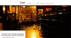 Desktop Screenshot of fortetherestaurant.com