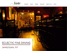 Tablet Screenshot of fortetherestaurant.com